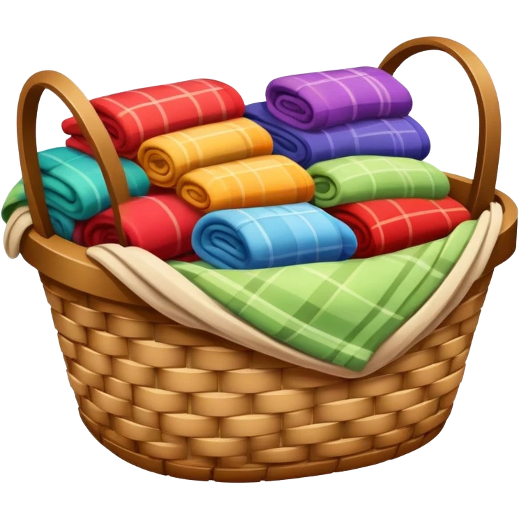 basket with blankets  emoji