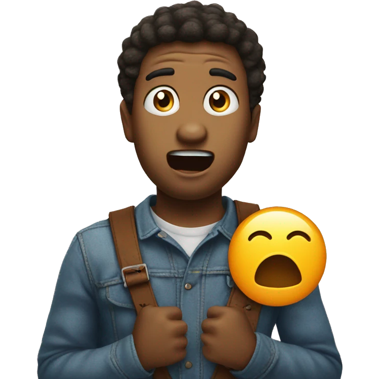surprised emoji holding question mark emoji