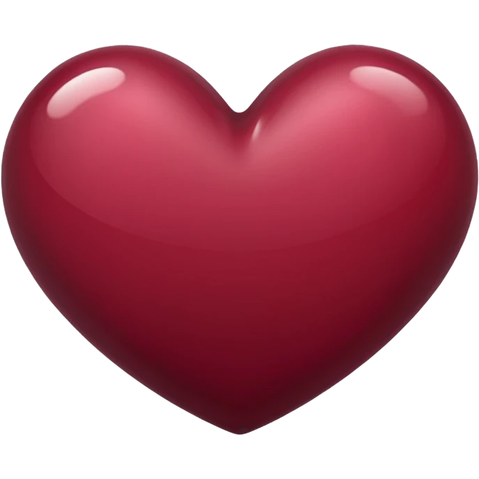 burgundy heart emoji