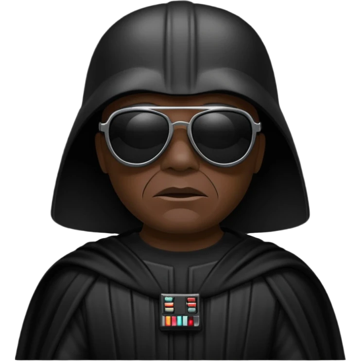 Dark vador avec des lunnettes noires emoji