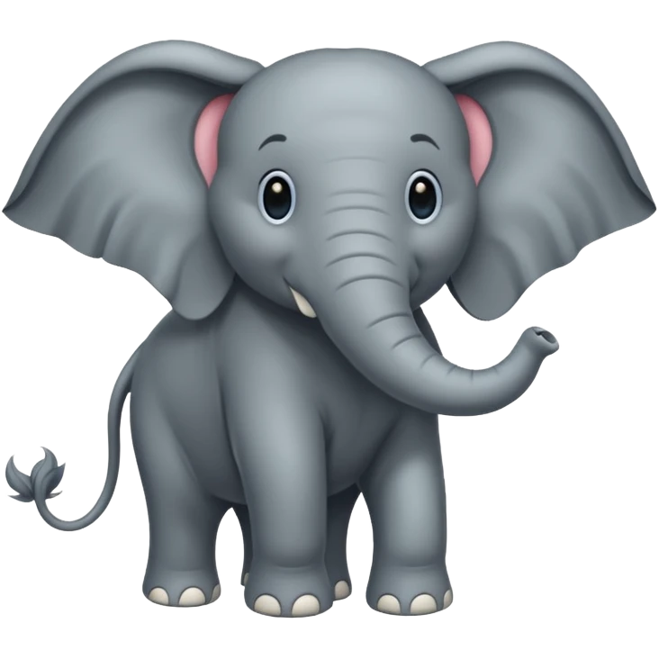 very long haired elephant emoji