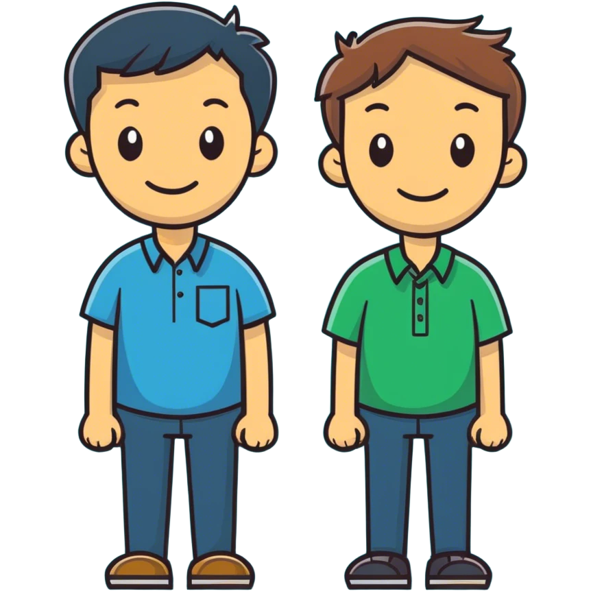Tim with Scott  emoji
