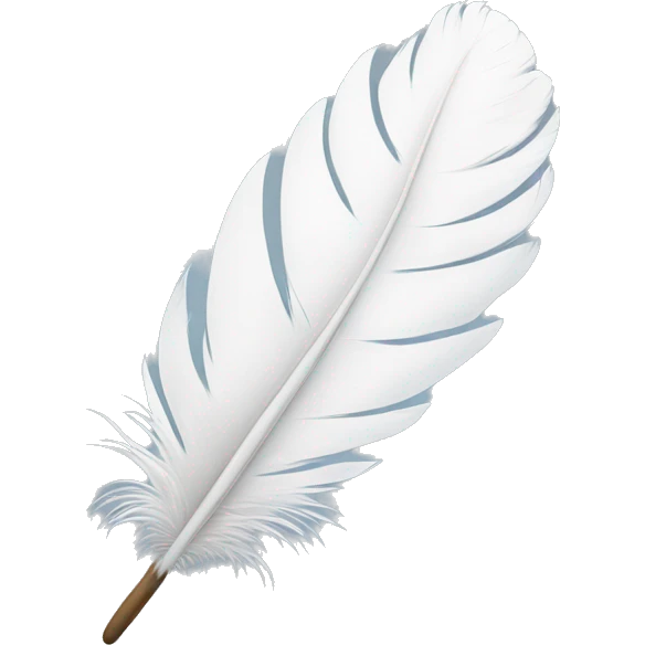 white soft feather emoji