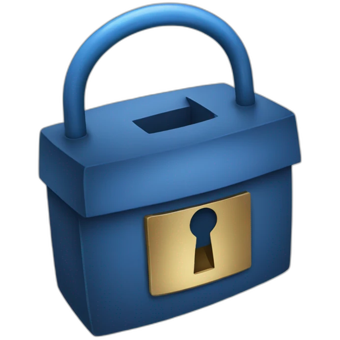 Blue lock emoji