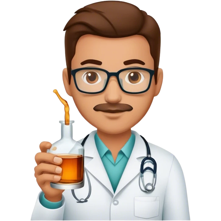 Anesthesiologist with a shot of wisky emoji