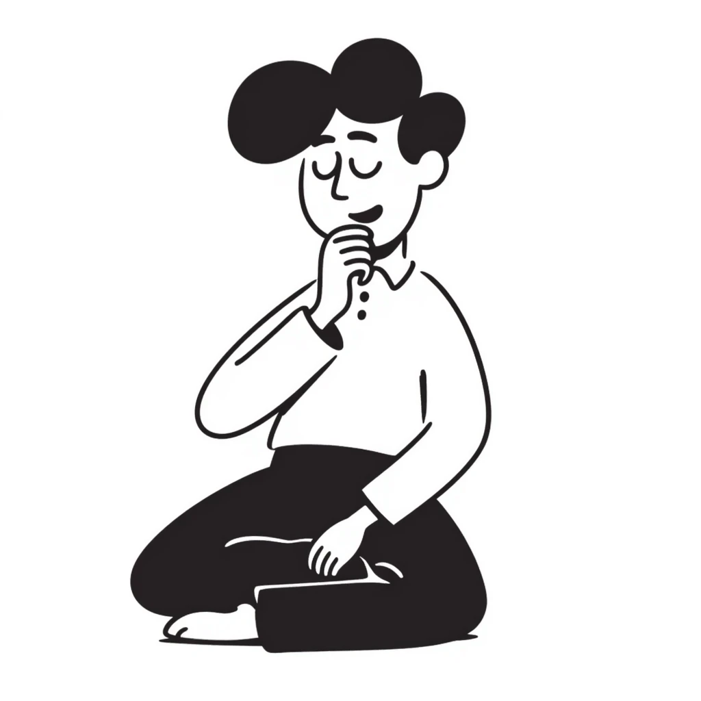 man choking himself with his hands emoji