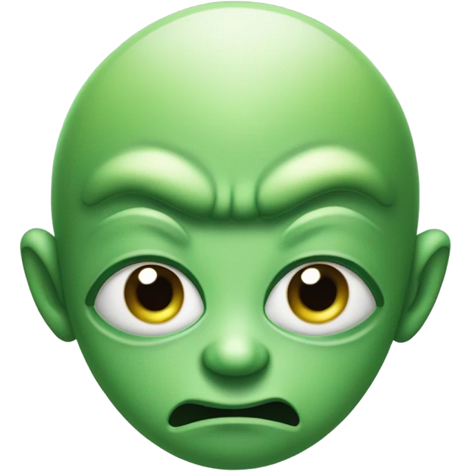 Annoyed alien  emoji