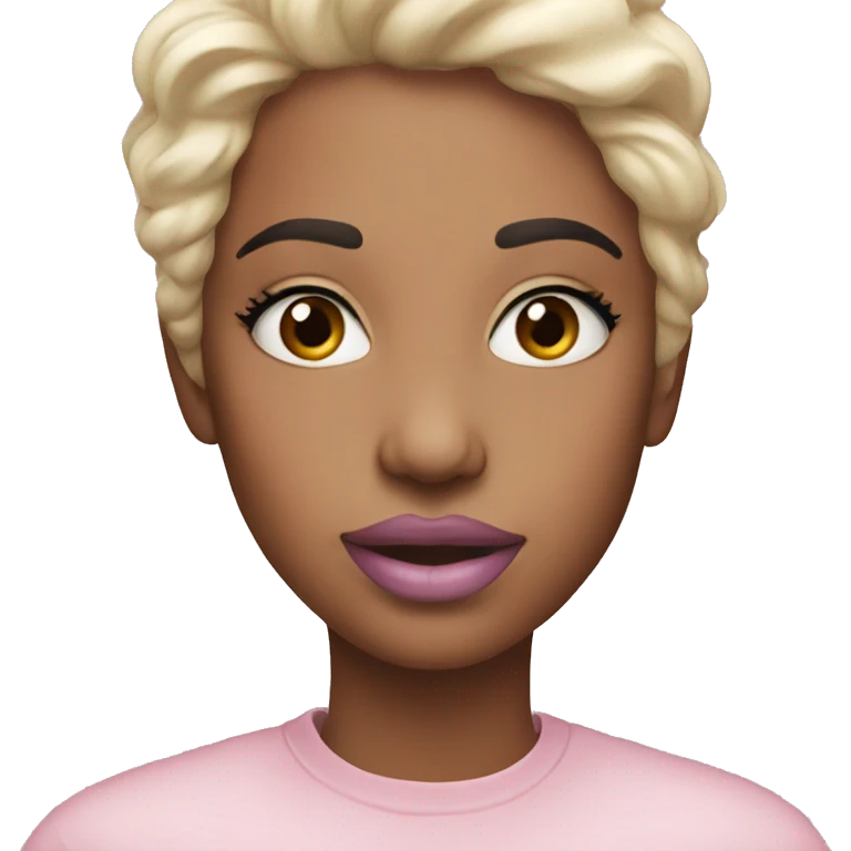 a pastel lipstick emoji
