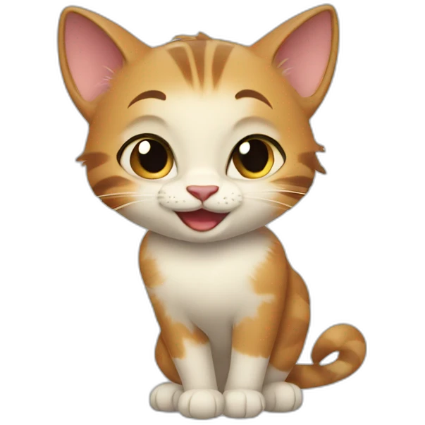 disney style cat emoji
