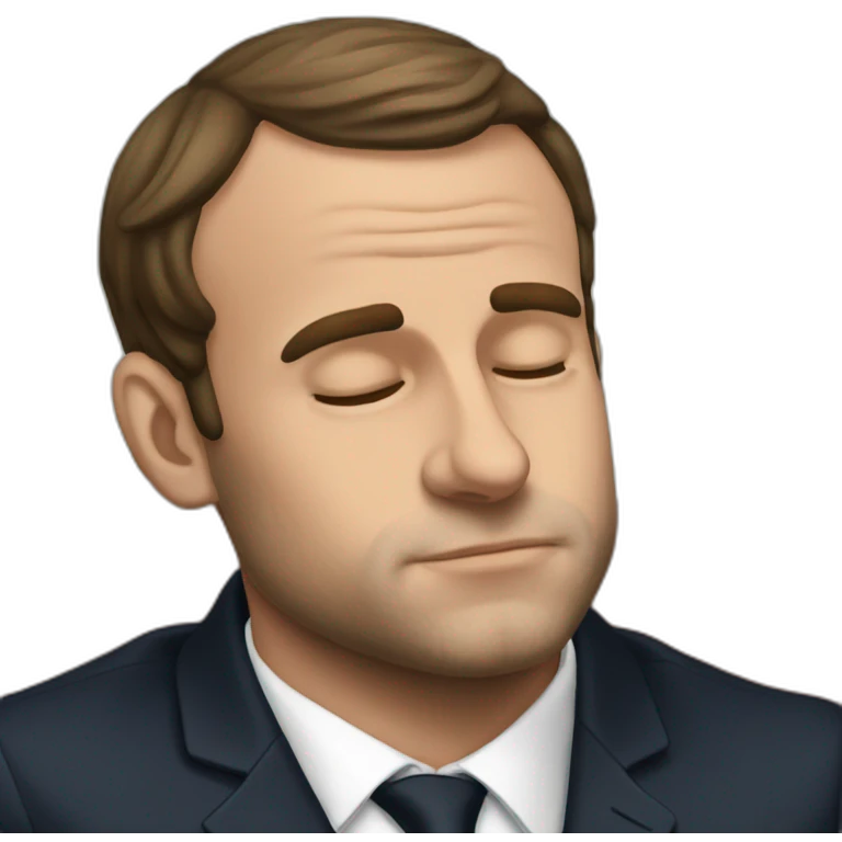Macron slepping emoji