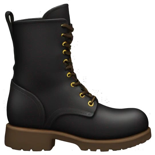 Black High Leather Boots emoji
