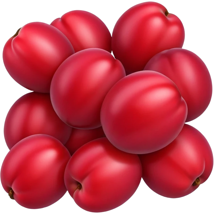 Red plum emoji