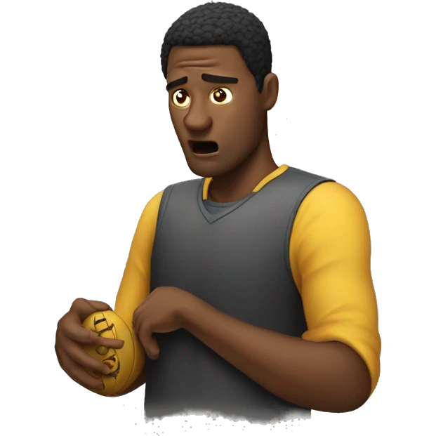 Person losing losing his parlay emoji