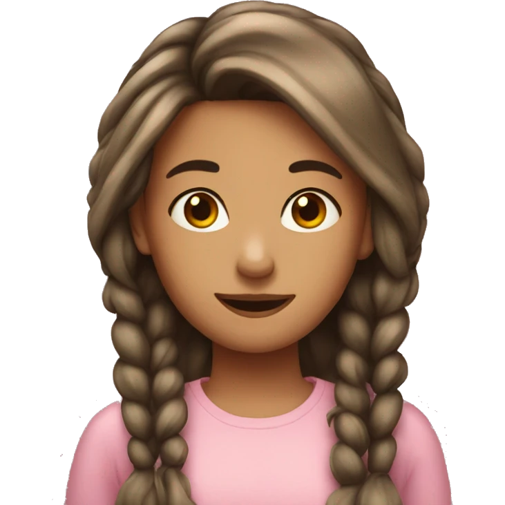 A girl with her best friend  emoji