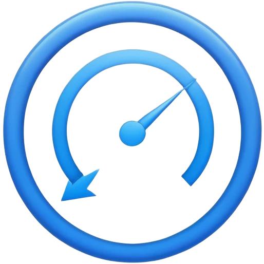 circular progress bar at 100% completion with checkmark emoji