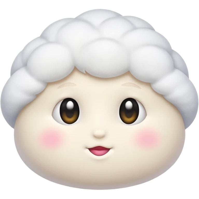 withe cosmetic puff emoji