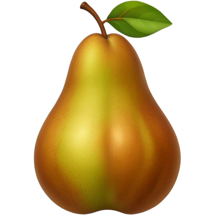 pear brown emoji