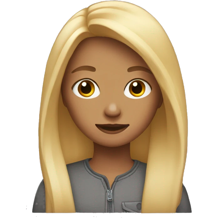 teenage girl with blond hair emoji