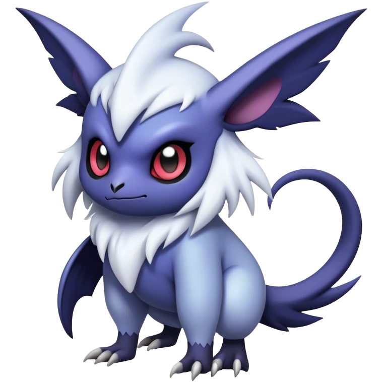 Edgy Cool Kawaii Noibat-Absol-Pokemon Full Body emoji