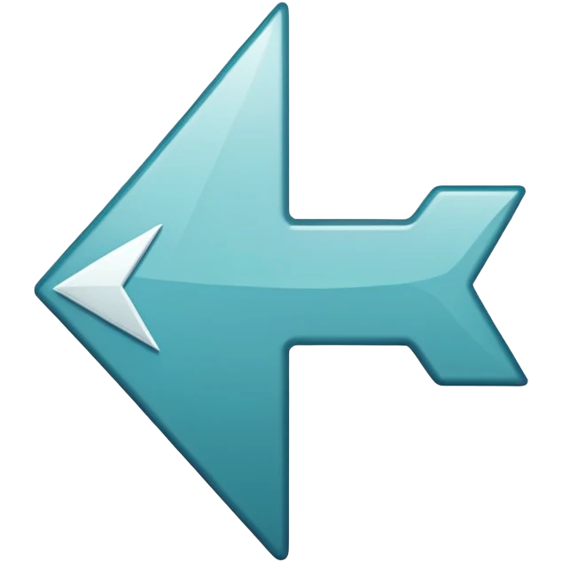 white simple arrow up emoji