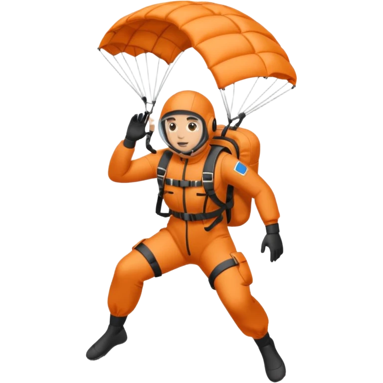 parachute diver emoji