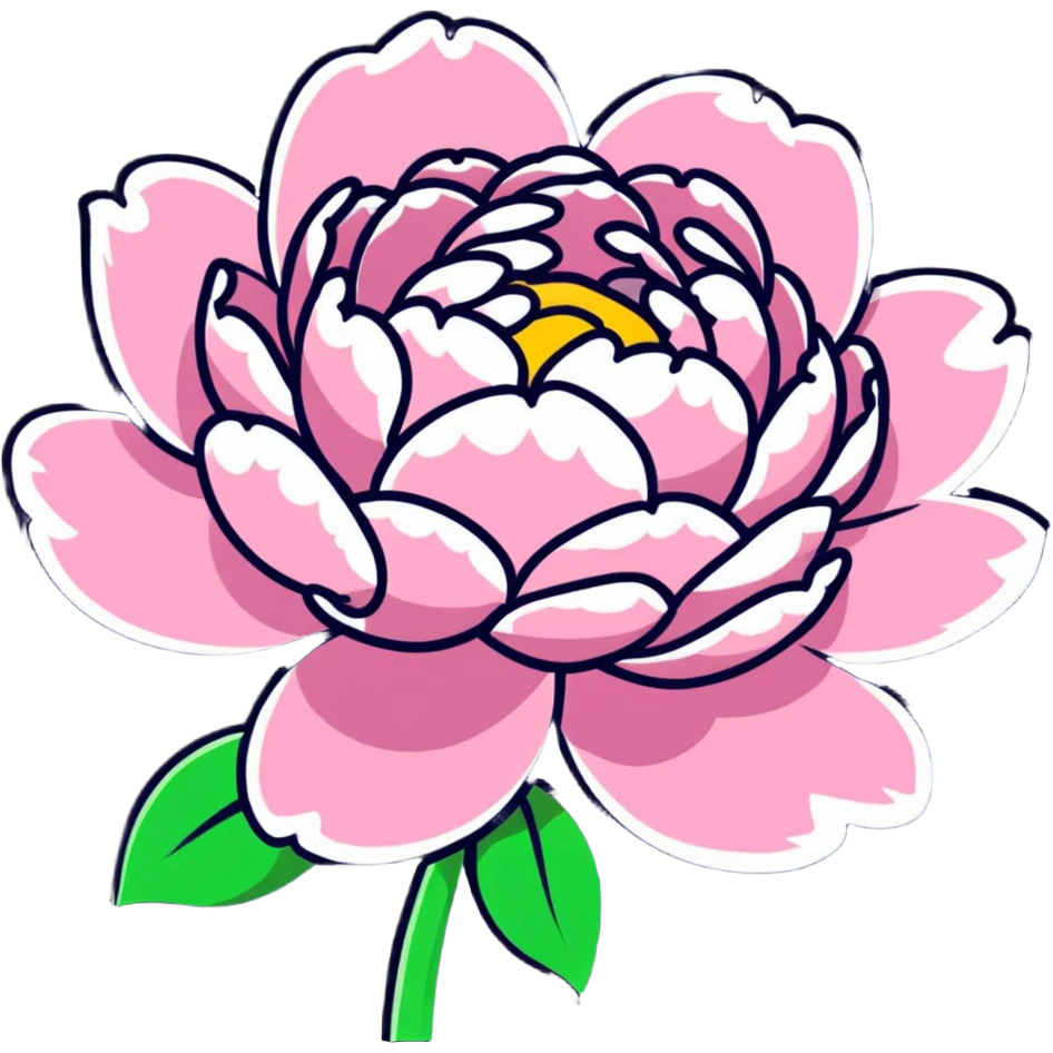 peony flower emoji