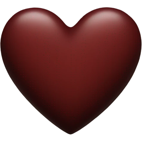Dark red heart  emoji