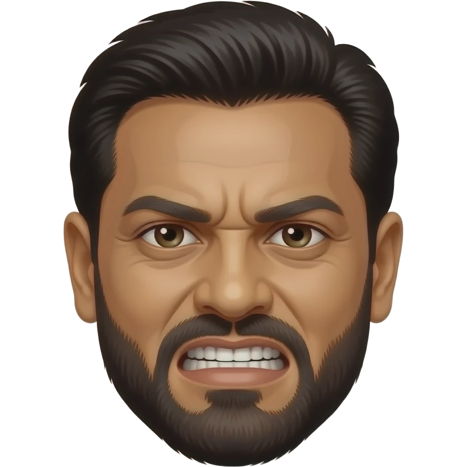 Sanjay Dutt in angry Face emoji