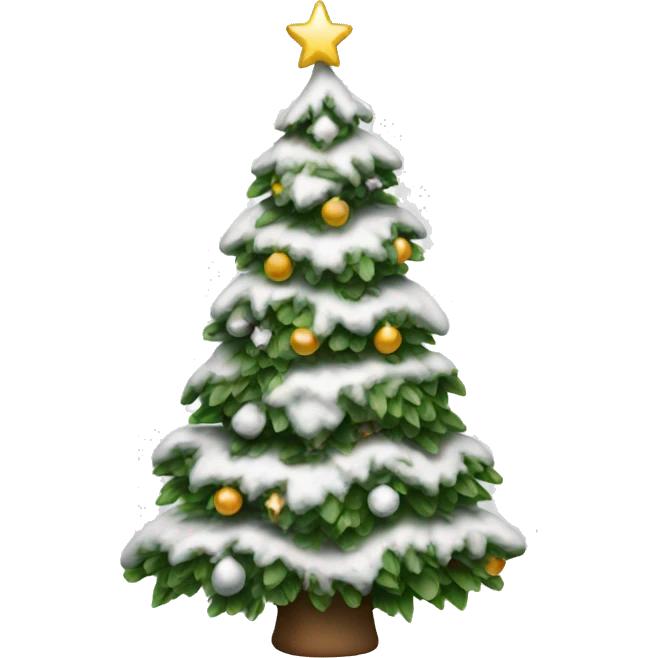 White Christmas tree emoji