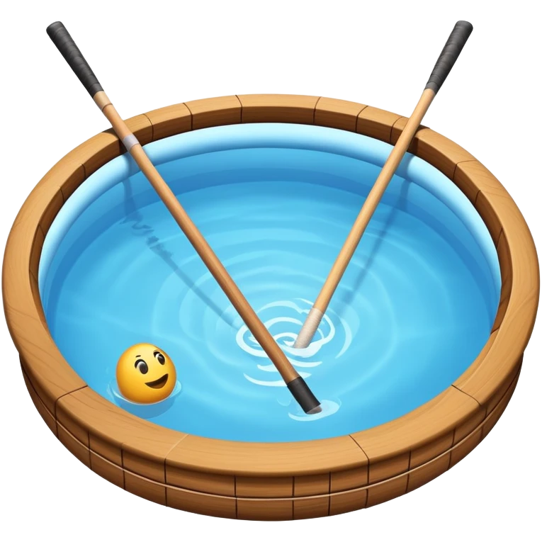 ايموجي بلياردو مع عصايات  emoji