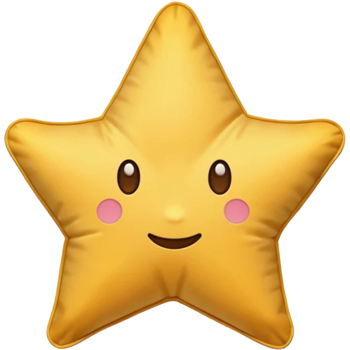 star shaped pillow  emoji