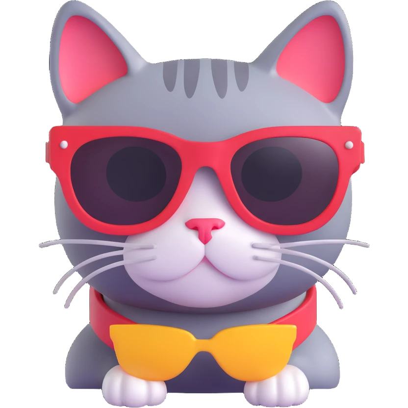cat wearing sunglasses emoji