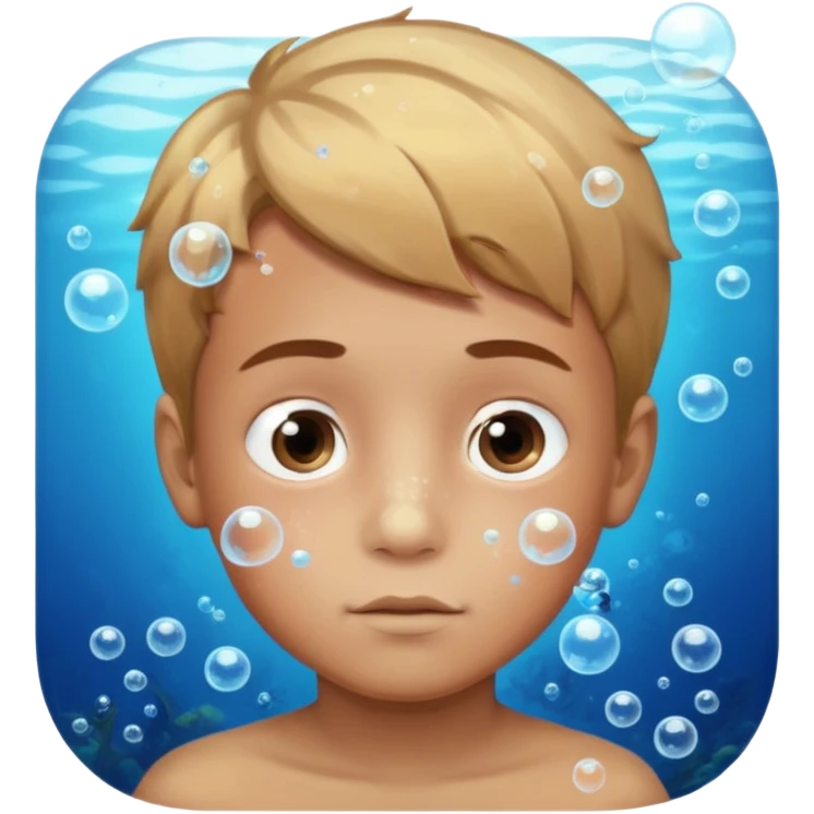 Underwater boy face emoji