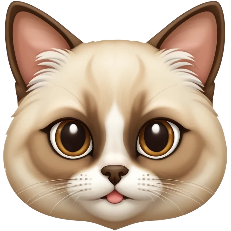 mischievous siamese cat peeking emoji