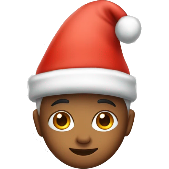 pixie with santa hat emoji