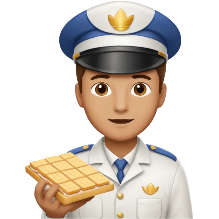 A mam delivering wafers fast emoji