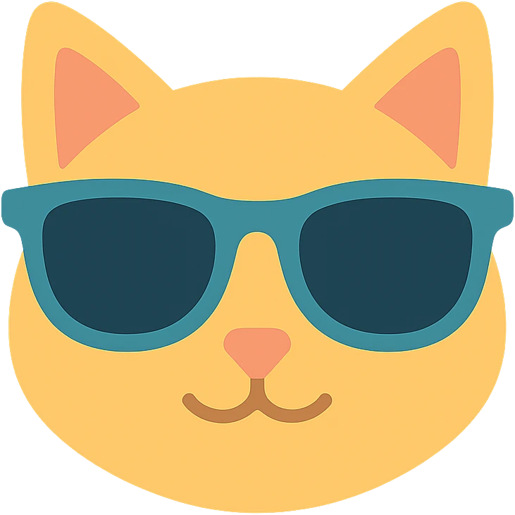 cat wearing sunglasses emoji