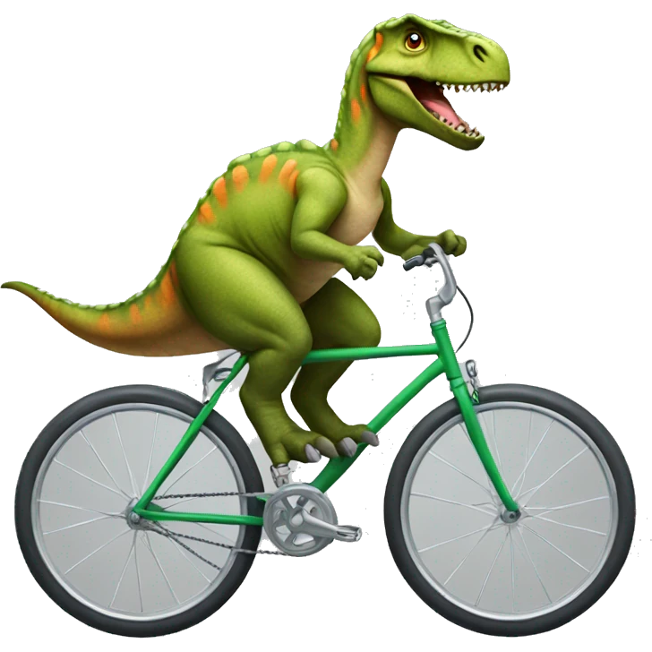dinosaurs on bike emoji