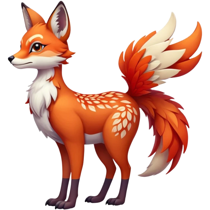Colorful exotic Falvie-Fionbri, full body emoji