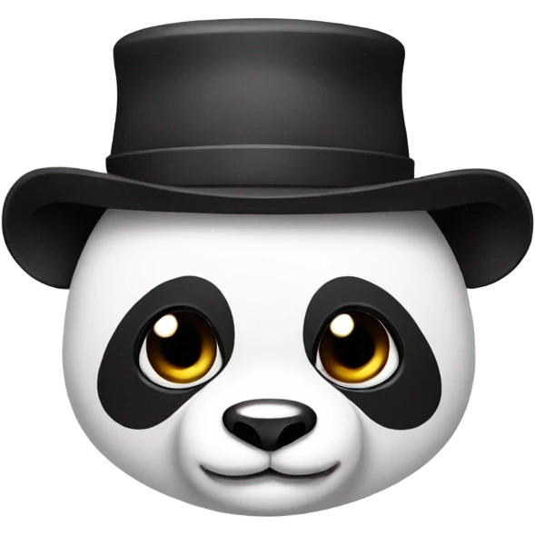 Panda wearing a hat  emoji