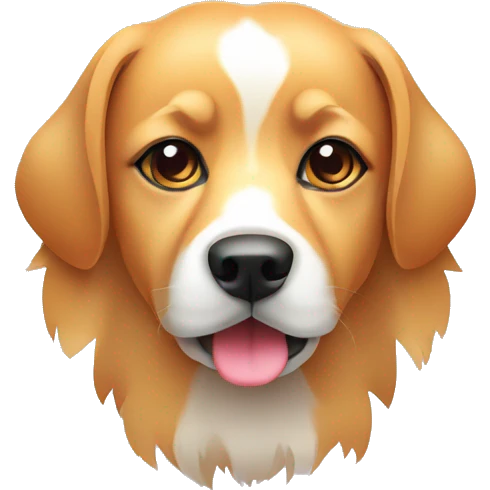Vector art of dog made of vector gradient shapes abstract shapes vector art emoji