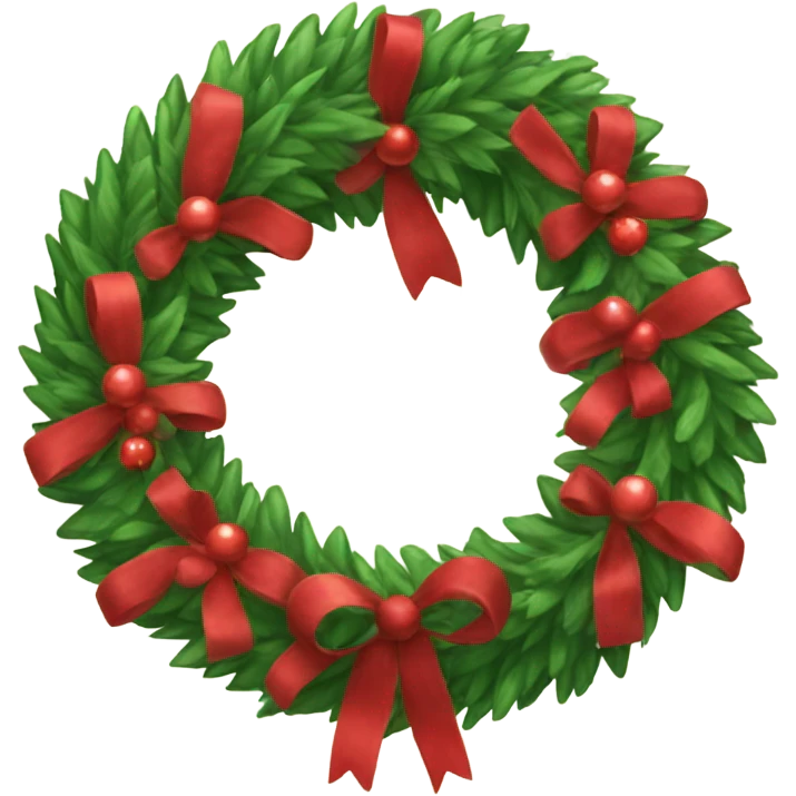 Sweet beautiful christmas wreath emoji
