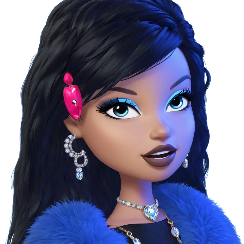 stunning girl with jewelry emoji