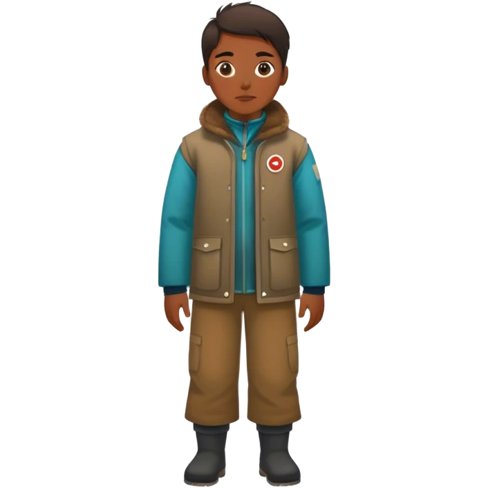 photorealistic greenland citizen standing full length emoji