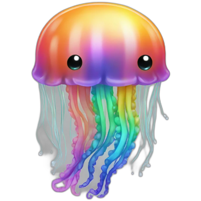 Rainbow jellyfish emoji