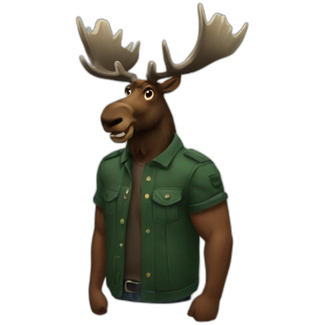 MooseheaD LOOKING bADASS emoji