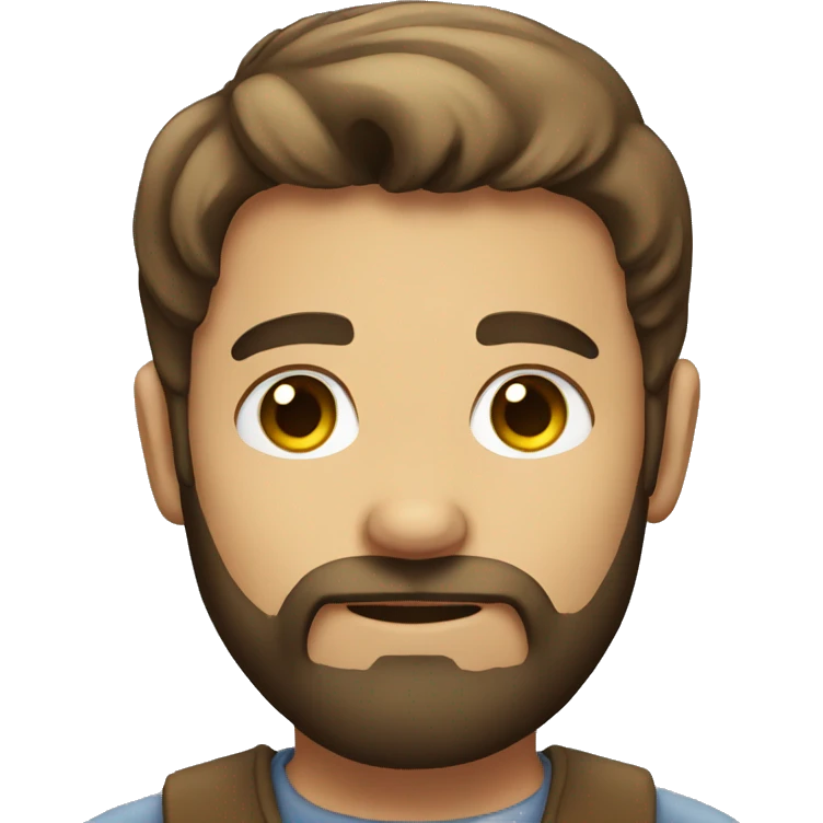bearded boy gazing at you emoji