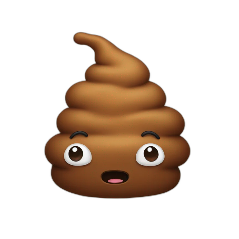 Poop colourful emoji