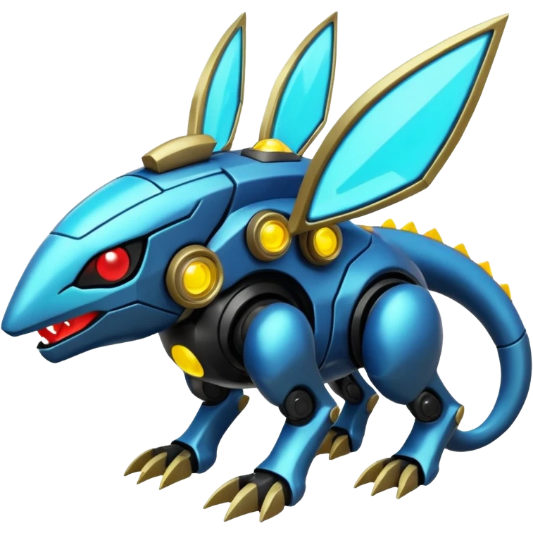  exotic cyber-Protogen-Fakémon-Pokémon-Vernid-creature emoji