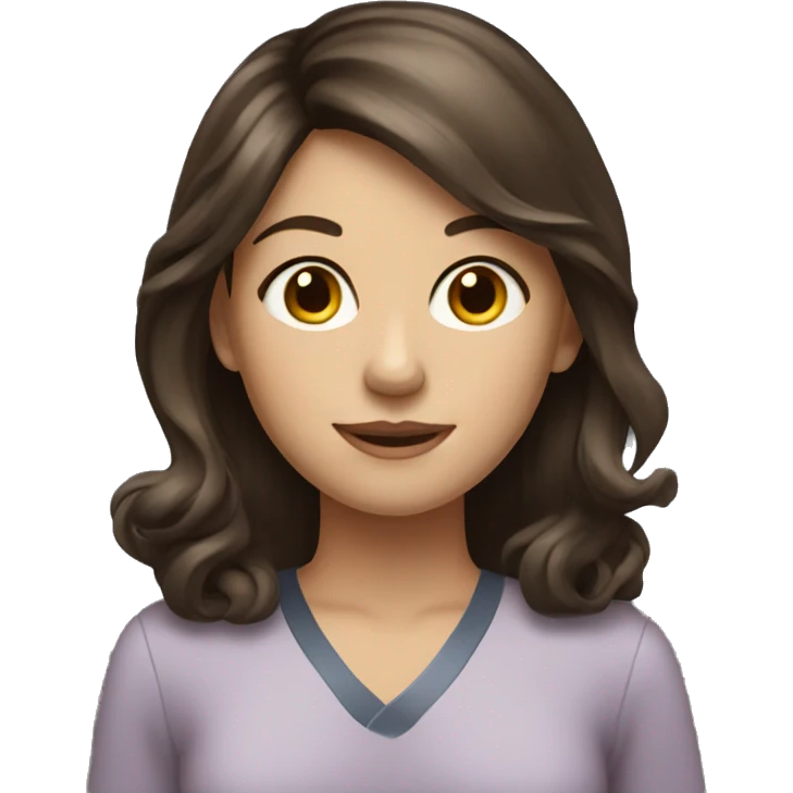 brunette girl a rec therapist emoji